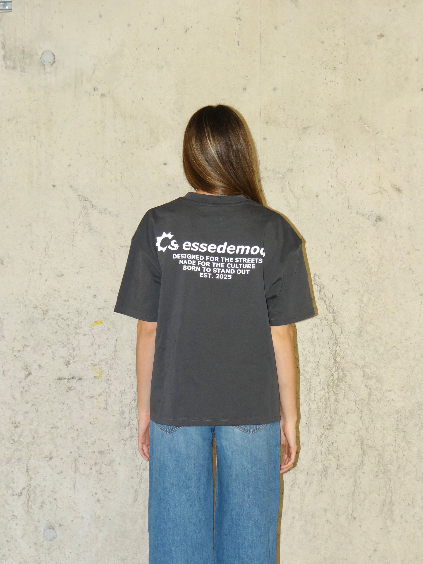 PERSPECTIVE CHARCOAL T-SHIRT